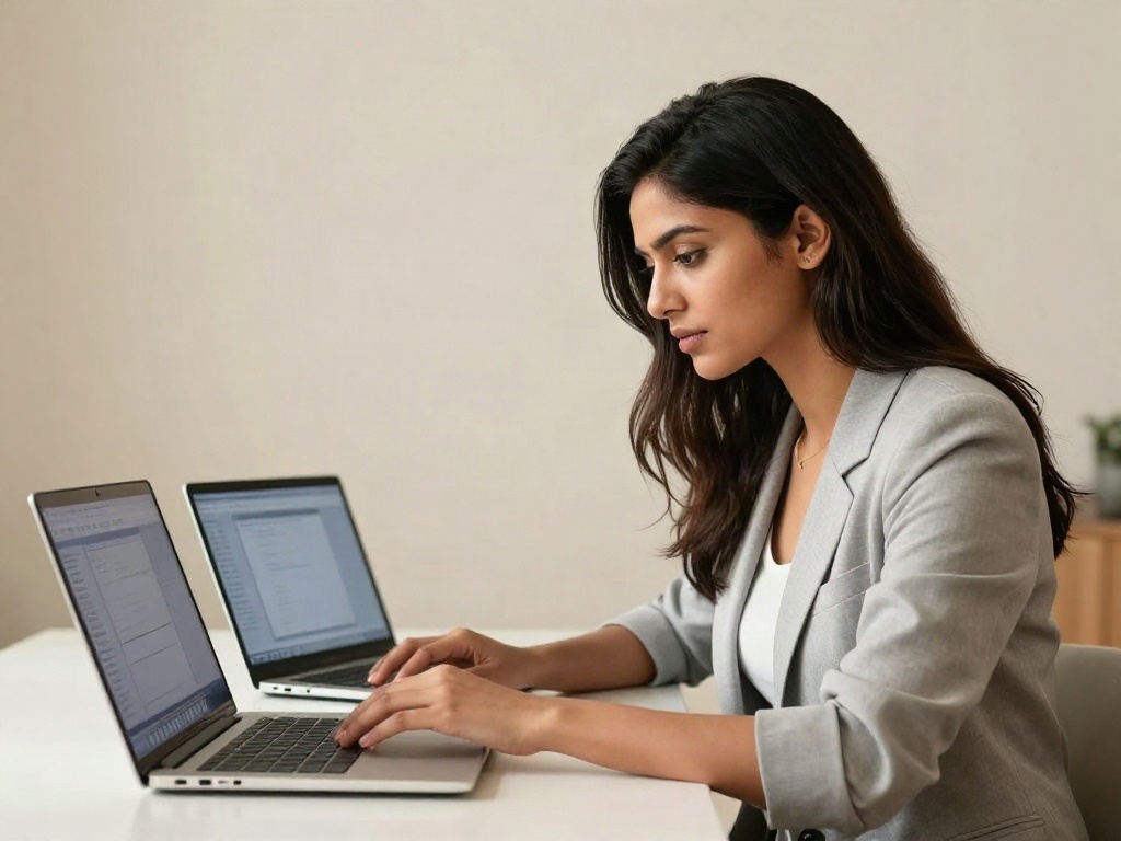 Comparing two laptops to evaluate business software